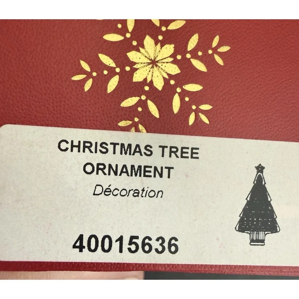 Waterford Crystal CHRISTMAS TREE w/enhancer Ornament Boxed  Pristine